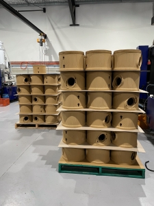Habitech nest boxes stacked